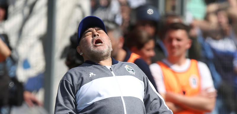 Maradona na jučerašnjem meču