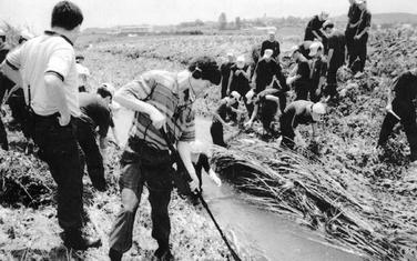 Južnokorejska policija na jednom od mjesta zločina 1993. godine