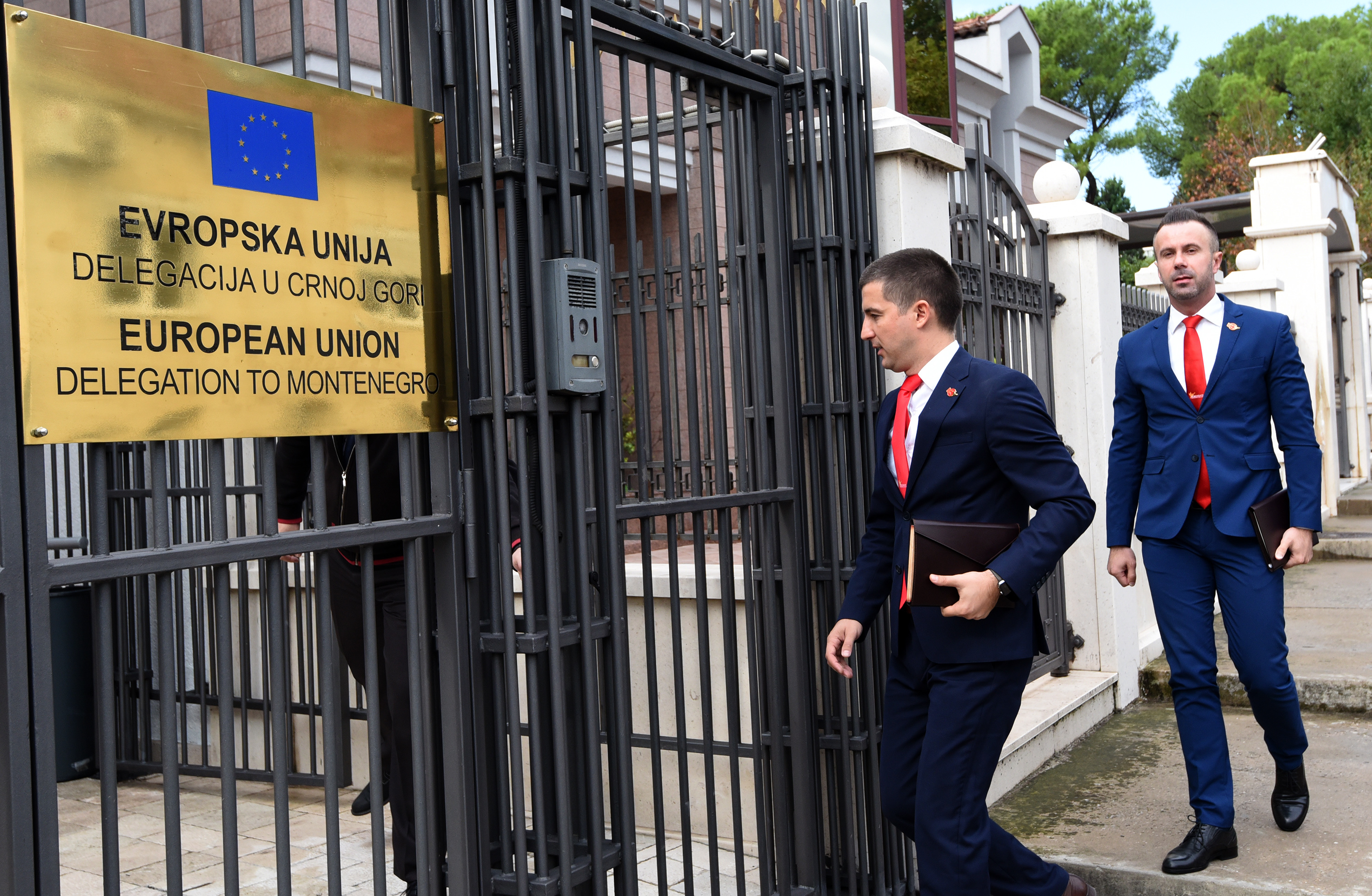 Aleksa Bečić, Boris Bogdanović, Delegacija EU