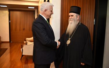 Duško Marković i mitropolit Amfilohije