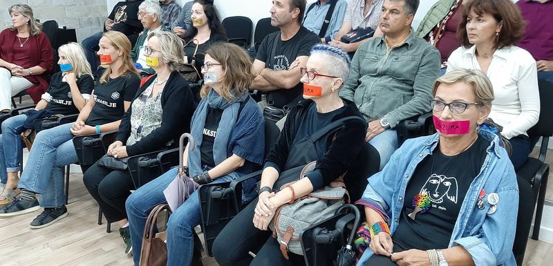 Aktivistkinje NVO “Anima” na prošlonedjeljnom festivalu “Kotorski krug”