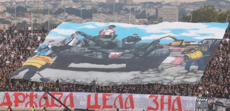 Koreografija navijača "Partizana"