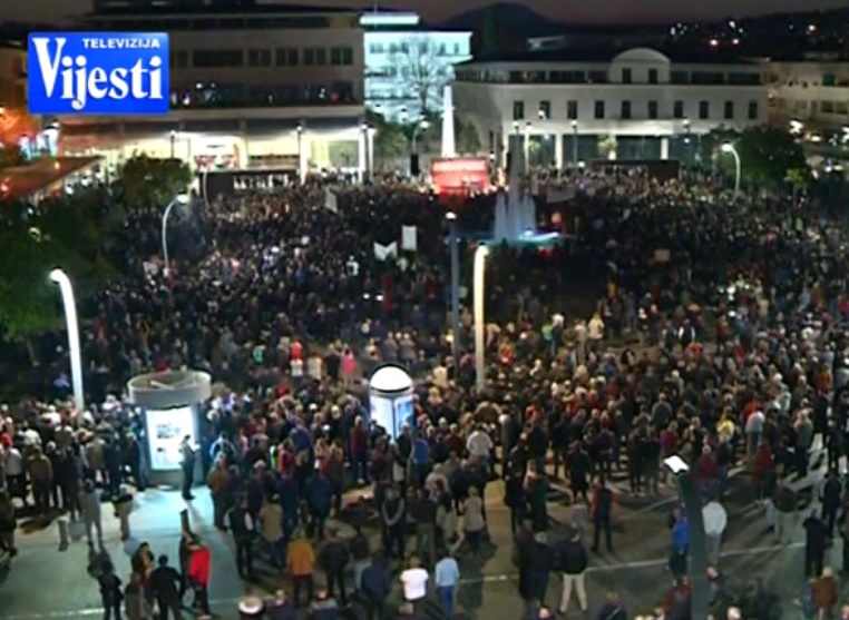 Sa protesta održanog 30. marta u Podgorici