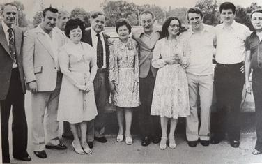 Članovi “Lovćena” u Detroitu 1978. Treći zdesna Ljubo Mijač