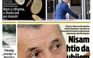 Naslovna strana "Vijesti" za 2. oktobar