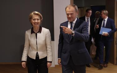 Ursula fon der Lejen i Donald Tusk