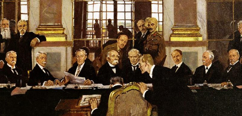 Mirovna konferencija na novinskoj ilustraciji iz toga vremena