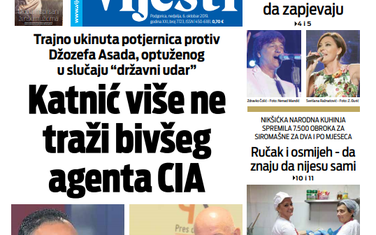 Naslovna strana "Vijesti" za 6. oktobar