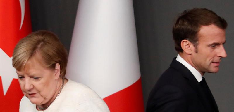 Merkel, Makron