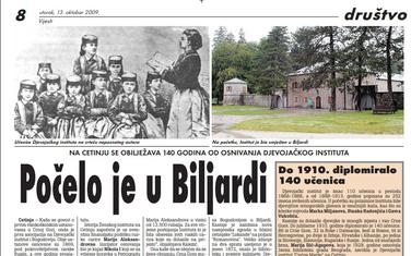 Vijesti, 13. oktobar 2009. godine