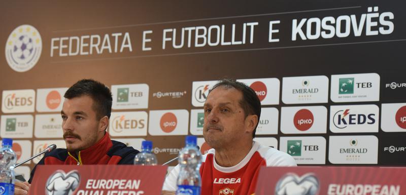 Hadžibegić i Mugoša na pres konferenciji u Prištini