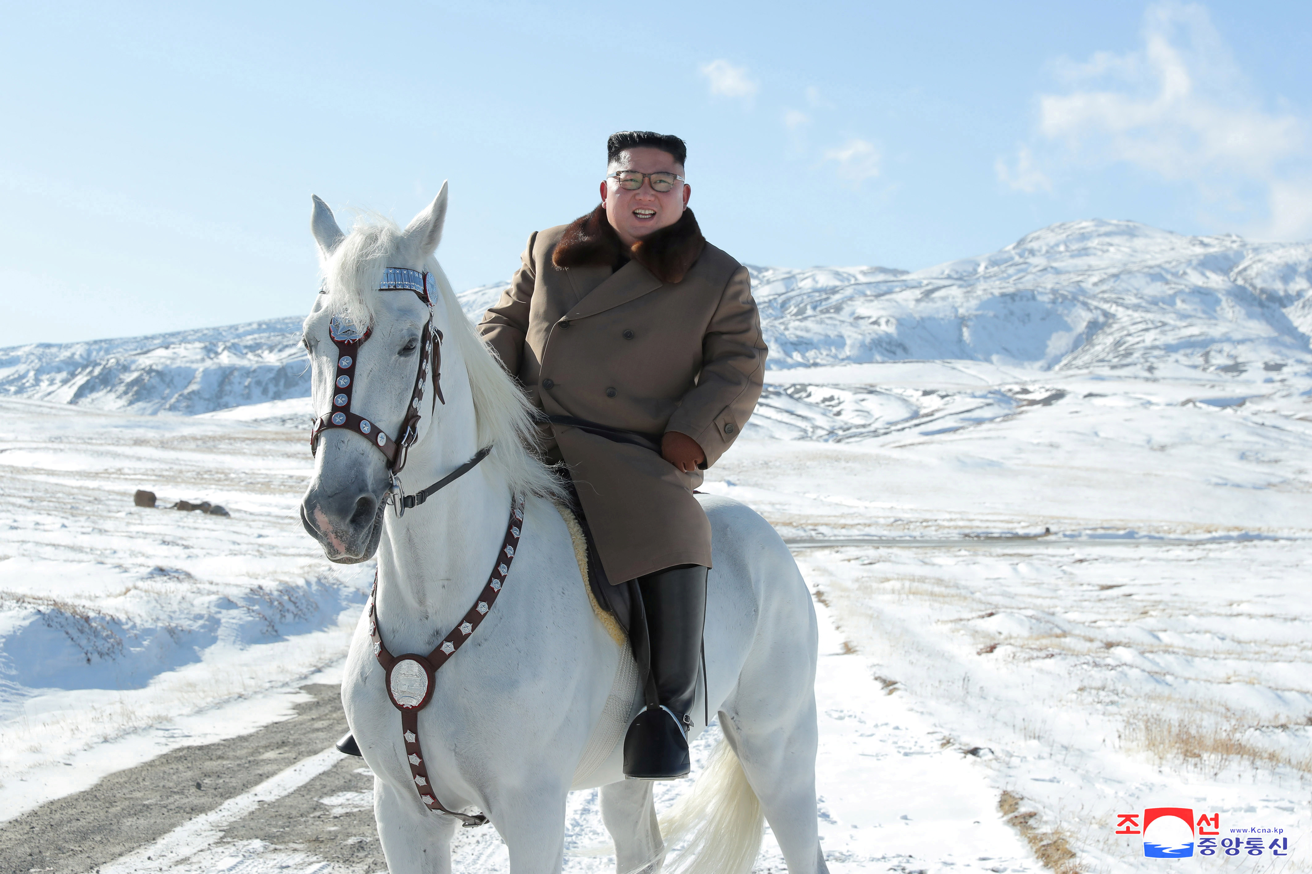 Sjevernokorejski lider na konju