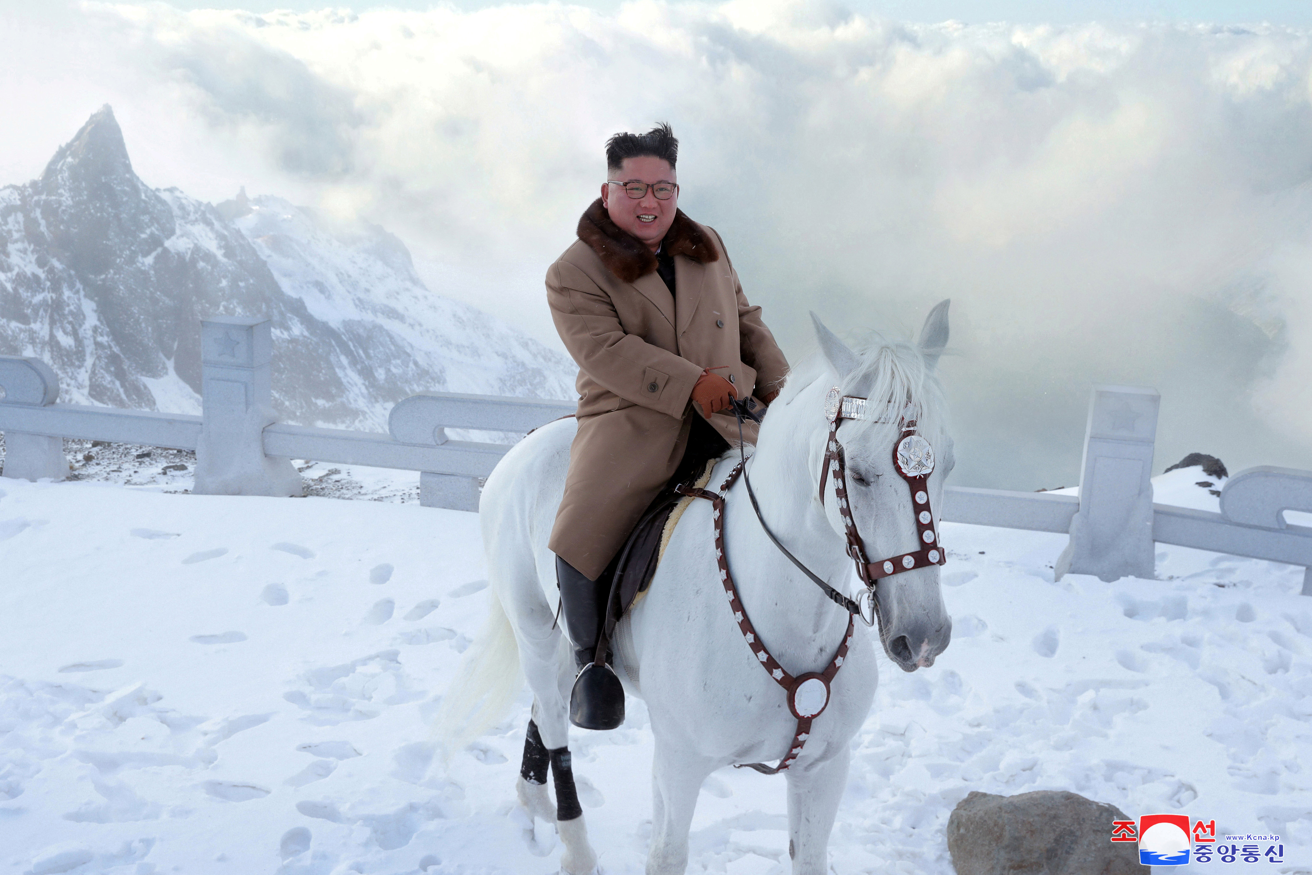 Sjevernokorejski lider na konju