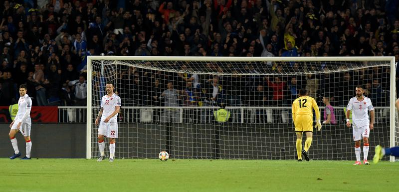Crnogorski fudbaleri u Prištini