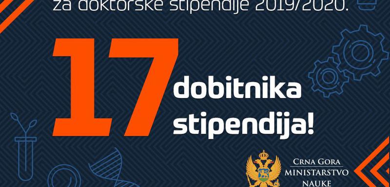 Sedamnaest dobitnika stipendija