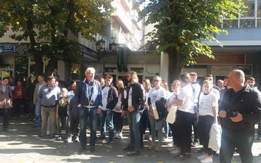 Sa protesta u Bijelom Polju