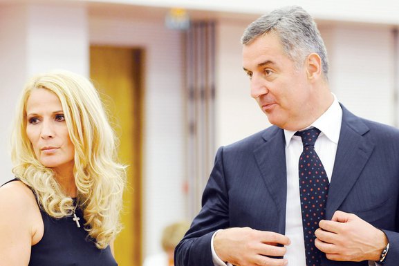Lidija i Milo Đukanović