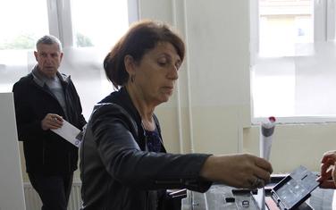Detalj sa glasanja u Kosovskoj Mitrovici
