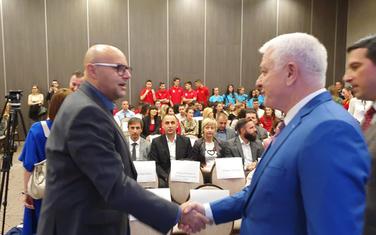 Predsjednik EOK Manel Sančez, Duško marković, Nikola Janović