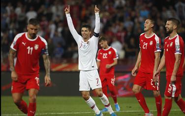 Sa utakmice Srbija - Portugal