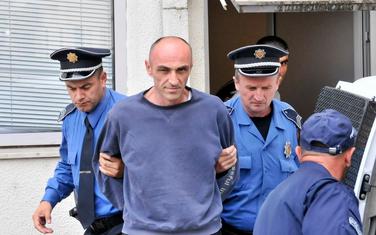 Đikanović nakon što je uhapšen zbog ubistva 2016. godine