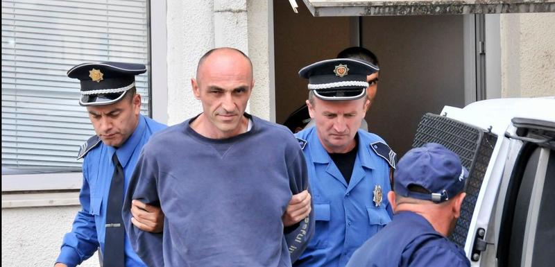 Đikanović nakon što je uhapšen zbog ubistva 2016. godine