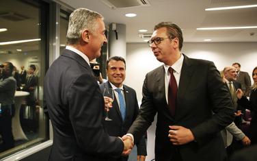 Milo Đukanović i Aleksandar Vučić