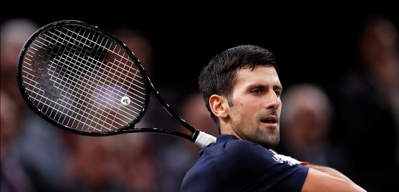 Novak Đoković na meču sa Kajlom Edmundom