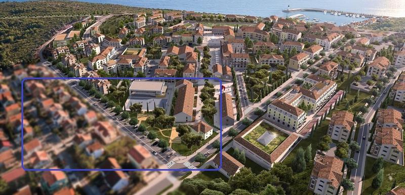 nimacija budućeg izgleda naselja sa novom ulicom