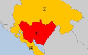 Crveni meteo alarm za centralni dio zemlje