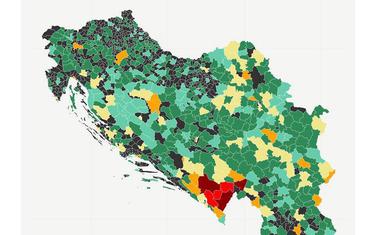 Goli otok, mapa