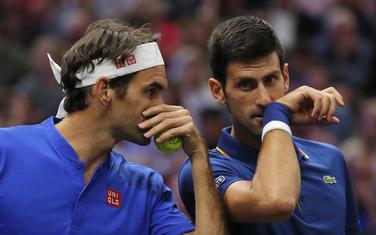Zajedno u grupi "Bjern Borg": Federer i Đoković