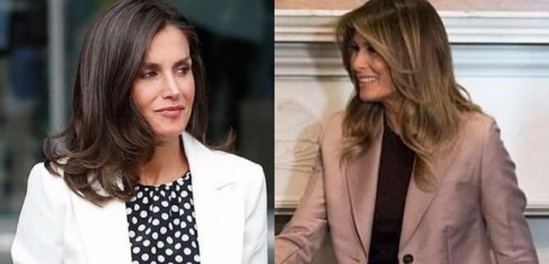 Kraljica Leticija i Melanija Tramp