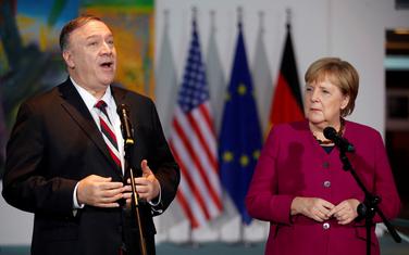 Pompeo i njemačka kancelarka Angela Merkel
