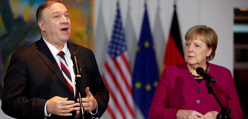 Pompeo i njemačka kancelarka Angela Merkel