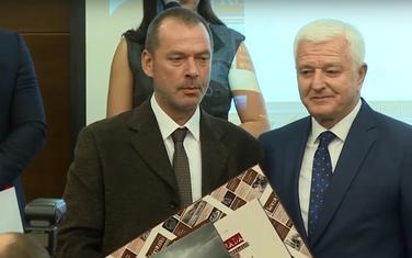 Slobodan Čukić i Duško Marković na dodjeli Godišnje nagrade časopisa “Komuna” za 2019. godinu