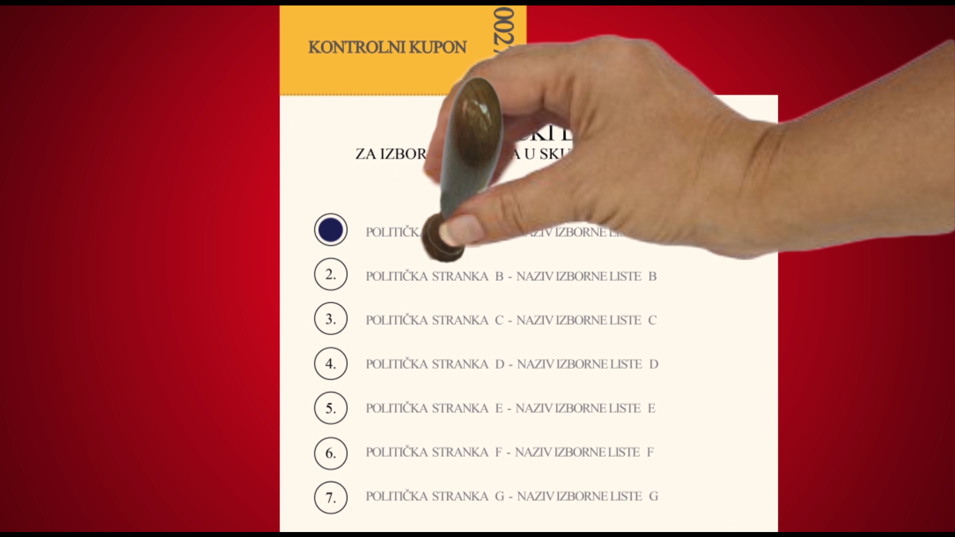Novi glasački listić
