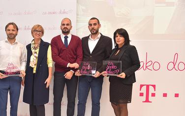 Sa svečanosti povodom zvaničnog proglašenja pobjednika Telekomovog konkursa Za svako dobro za 2019. godinu.