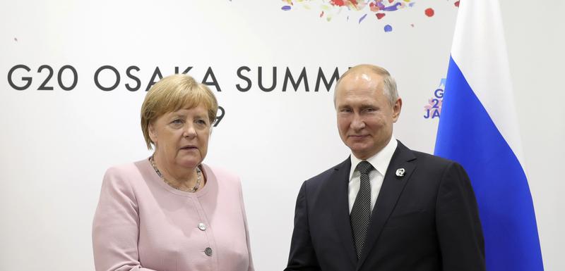 Angela Merkel i Vladimir Putin