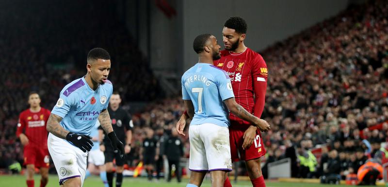 Sterling i Gomez na meču Sitija i Liverpula