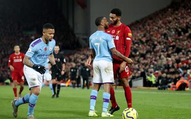 Sterling i Gomez na meču Sitija i Liverpula