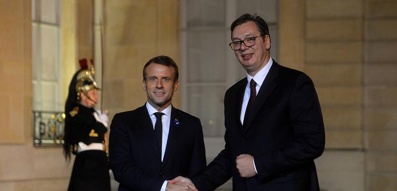 Markon i Vučić u Parizu