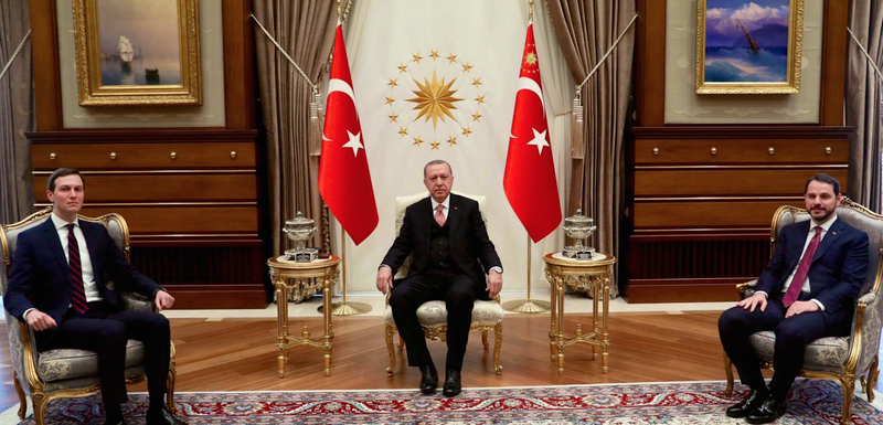 Erdogan na sastanku sa Kušnerom i Albajrakom u Ankari u februaru ove godine