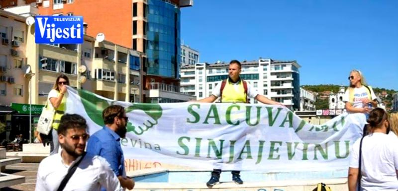 Stijepović na jednom od protestnih okupljanja