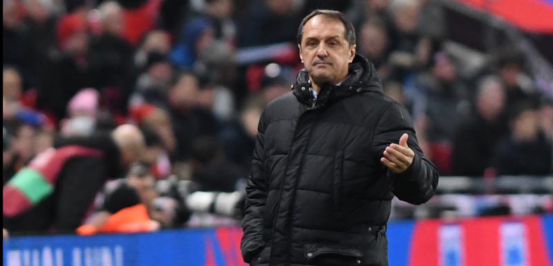 Hadžibegić tokom meča na Vembliju