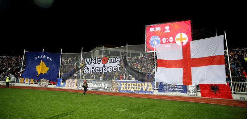 Detalj sa stadiona u Prištini