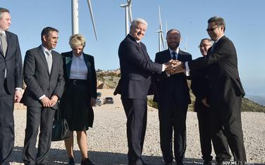 Sa svačanog puštanja u rad vjetroelektrane kod Ulcinja