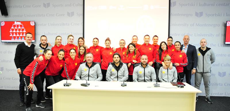 Rukometašice Crne Gore na današnjoj pres konferenciji