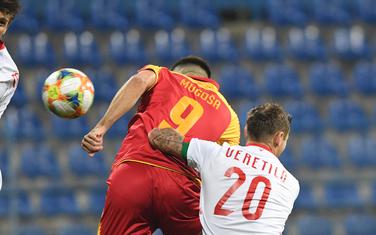 Mugoša postiže gol za 1:0
