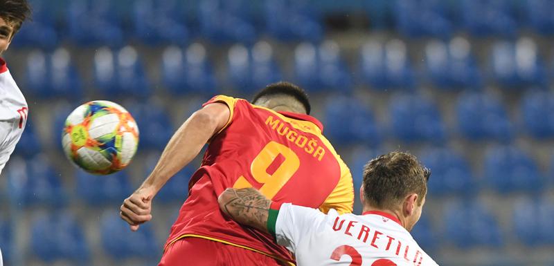 Mugoša postiže gol za 1:0